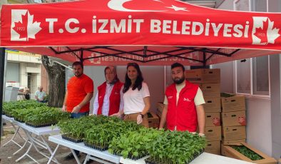 İzmit Belediyesi 43 bin fideyi vatandaşlara dağıttı