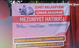 Çınar Akademi Öğrencileri Mezuniyet Töreninde Stres Attı