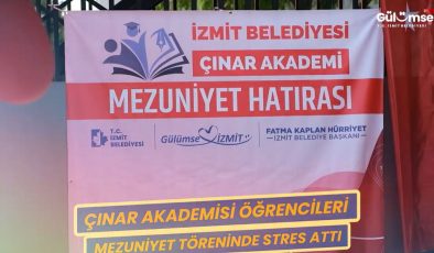 Çınar Akademi Öğrencileri Mezuniyet Töreninde Stres Attı