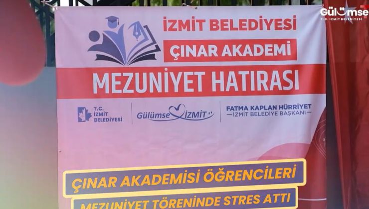 Çınar Akademi Öğrencileri Mezuniyet Töreninde Stres Attı