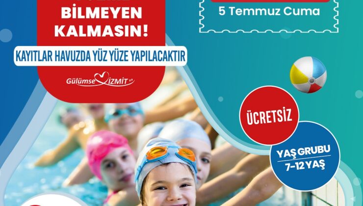 Yüzme Bilmeyen Kalmasın projesinde kayıt süresi uzatıldı