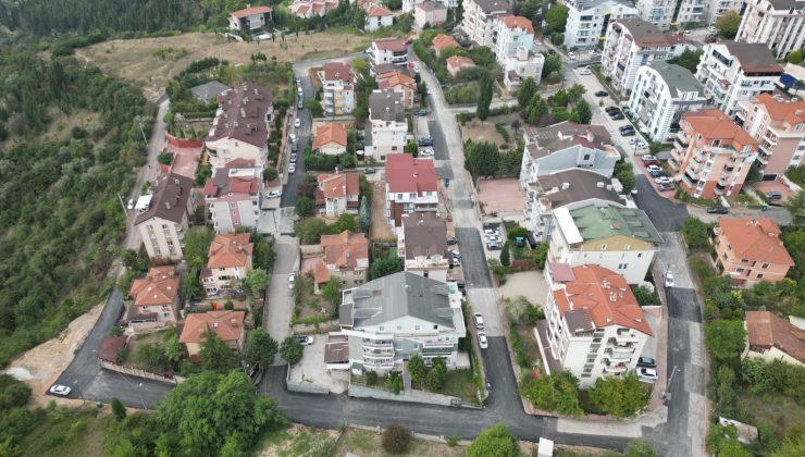 İzmit Belediyesi Orhan Mahallesindeki asfalt çalışmasını tamamladı