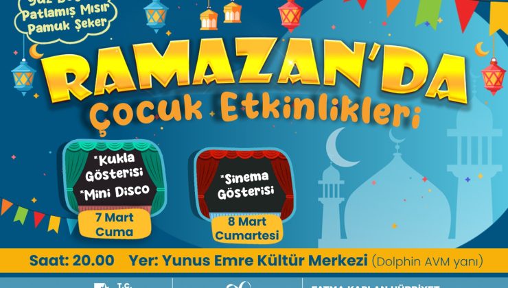 İzmit Belediyesinin çocuklara özel Ramazan etkinlikleri başlıyor