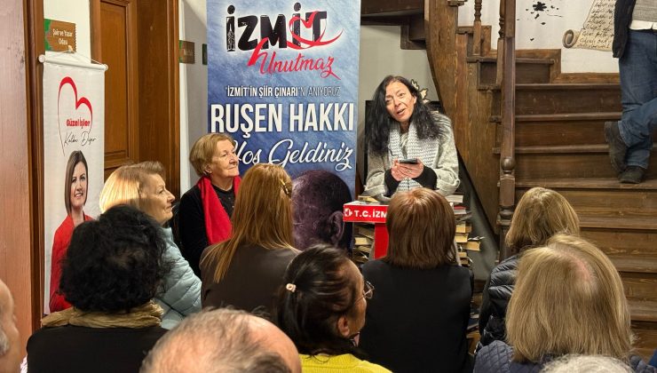İzmit Belediyesi ve Aydili Sanat Derneği “İzmit’in Şiir Çınarı” Ruşen Hakkı’yı andı