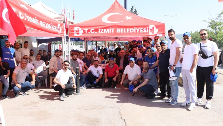 DYO Boya işçilerine İzmit Belediyesinden dayanışma eli