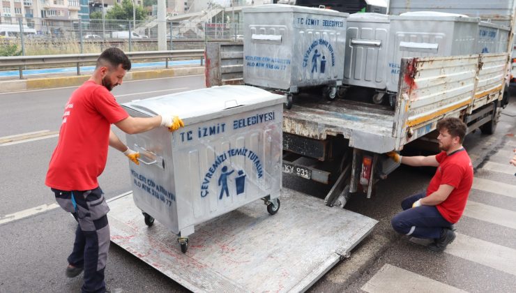 Daha temiz bir İzmit için yeni konteynerler sahada