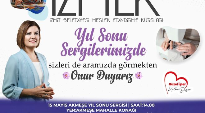 İZMEK’ten yılsonu sergisi ve defile şöleni