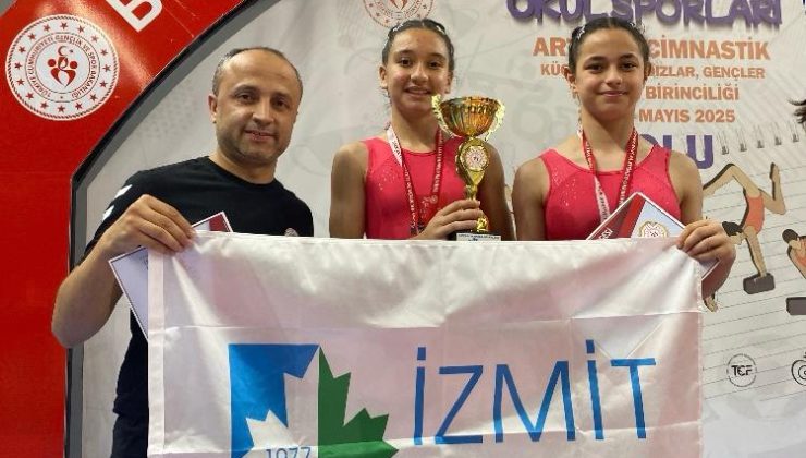 İzmit Belediyesporlu genç cimnastikçiler Türkiye ikincisi oldu