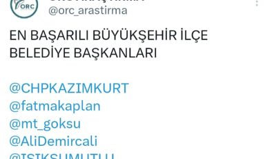 Fatma Başkan geleneği bozmadı anketlerde yine üst sıralarda