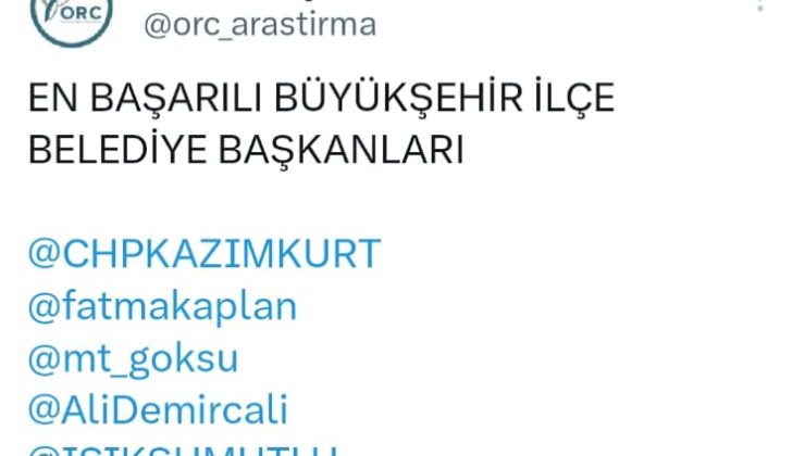 Fatma Başkan geleneği bozmadı anketlerde yine üst sıralarda
