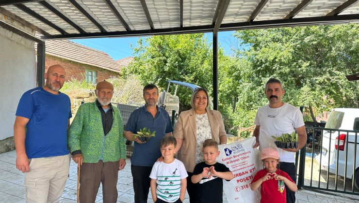 İzmit Belediyesinden kırsal mahallelere kurban poşeti desteği