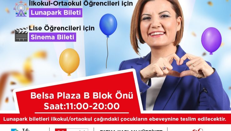 İzmit Belediyesinden öğrencilere tatil hediyesi