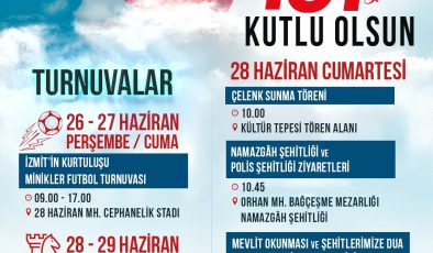 Kurtuluşun 104. Yılında İzmit’te anlamlı program