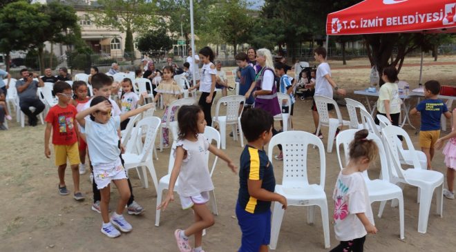 İzmit Belediyesi Yahya Kaptan’da çocukların tatilini şenlendirdi