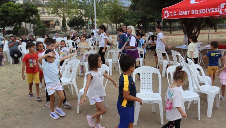 İzmit Belediyesi Yahya Kaptan’da çocukların tatilini şenlendirdi
