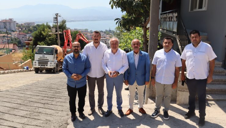 İzmit Belediyesi Neşe Sokak’ta 20 yıllık ulaşım sorununu çözdü