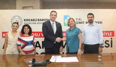 İzmit Belediyesi ile Kocaeli Barosundan kadın ve çocuklara hukuki destek protokolü