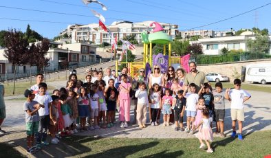 Tüysüzler’de çocuklar eğlenceye doydu