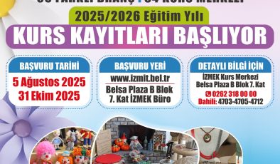 İZMEK yeni dönem kayıtları başladı