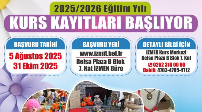 İZMEK yeni dönem kayıtları başladı