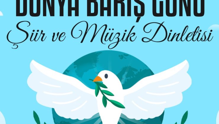 İzmit Belediyesinden Dünya Barış Günü’ne özel şiir ve müzik dinletisi