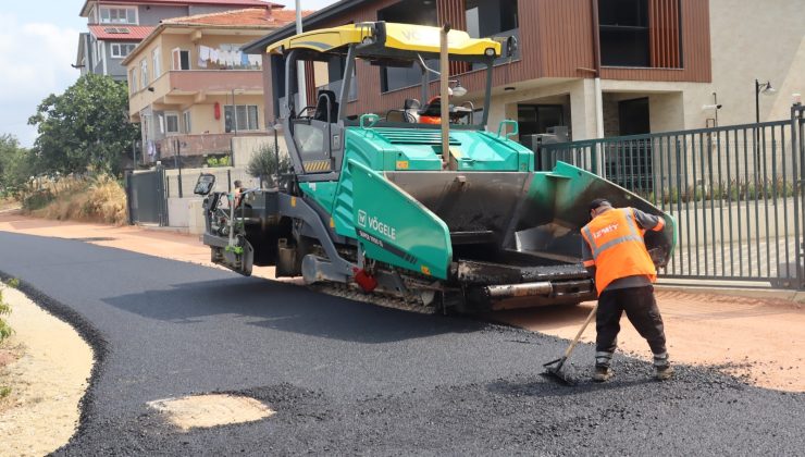 İzmit Belediyesinden Kabaoğlu’nda yoğun asfalt çalışması