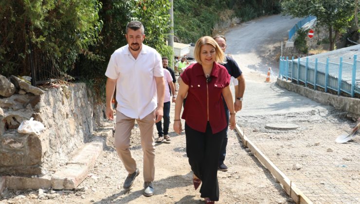 İzmit Belediyesinden üç mahalleyi birleştiren sokakta güvenli ulaşım adımı