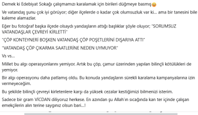 Fatma Başkan’dan “çöp” manşetlerine tepki: “Algı operasyonlarını millet yemiyor”
