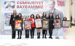 ‘‘Cumhuriyet ile Büyüyorum’’ resim yarışmasında ödüller sahiplerini buldu