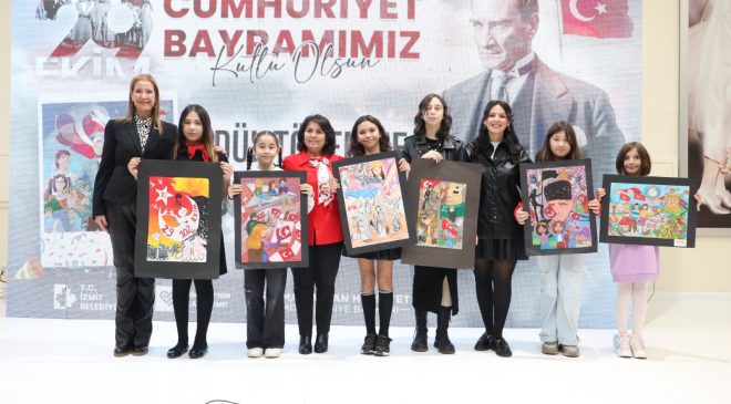 ‘‘Cumhuriyet ile Büyüyorum’’ resim yarışmasında ödüller sahiplerini buldu