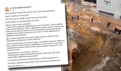 Fatma Başkan çağrısını yineledi: 4 gün geçti, raporlar hala yok!