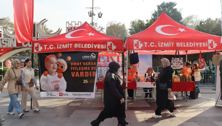 İzmit Belediyesi ve LÖSEV el ele: Lösemili çocuklar için umut standı