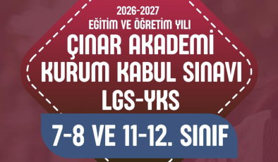 Çınar Akademi 2026-2027 için kapılarını açıyor
