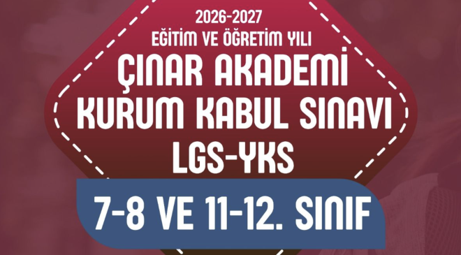 Çınar Akademi 2026-2027 için kapılarını açıyor