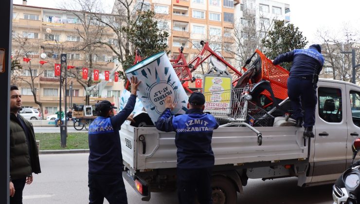 İzmit’te kamu alanı işgallerine sıkı denetim sürüyor