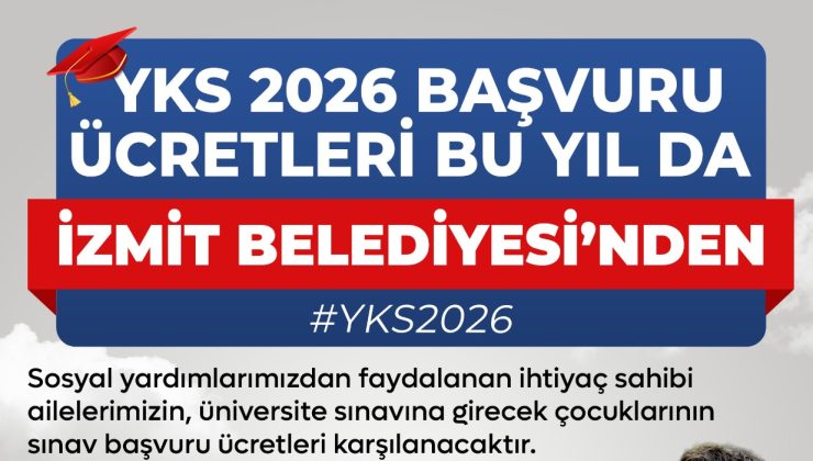 İzmit Belediyesinden üniversite adaylarına büyük destek