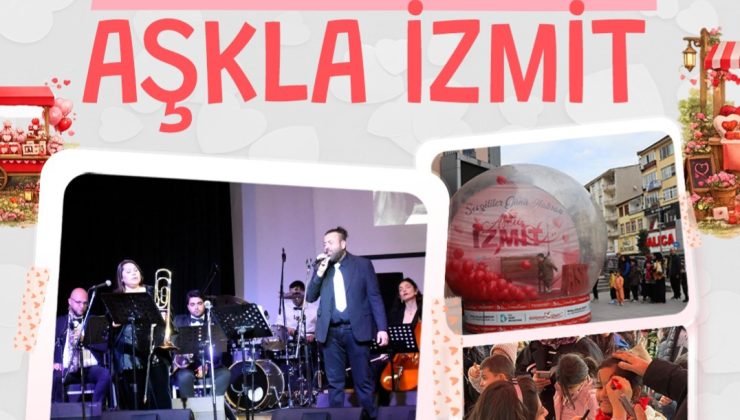 Sevgililer Günü’nde İzmit Meydanı’nda renkli buluşma