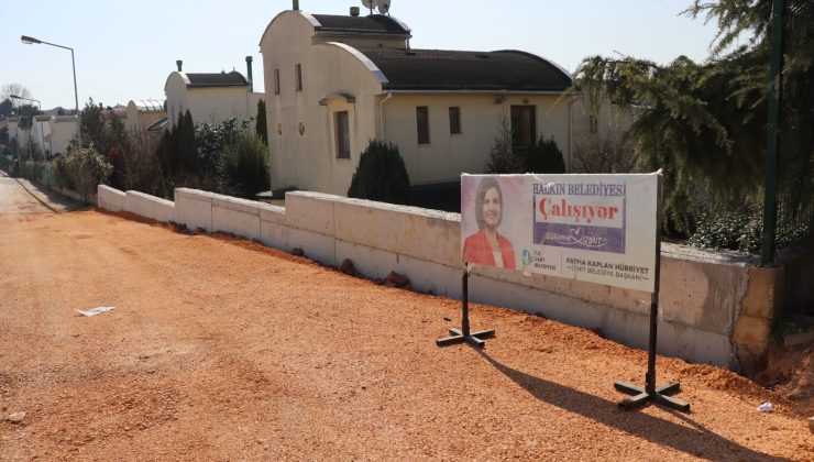 İzmit Belediyesinden Tüysüzler’e yeni istinat duvarı