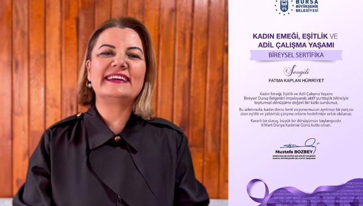 Fatma Başkan’dan kadın emeği ve eşitlik için anlamlı imza