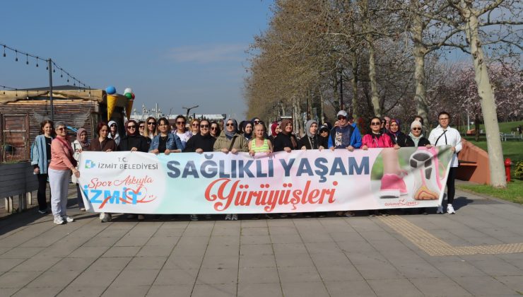 Dünya Sağlık Günü’nde İzmitli kadınlar sağlık için yürüdü
