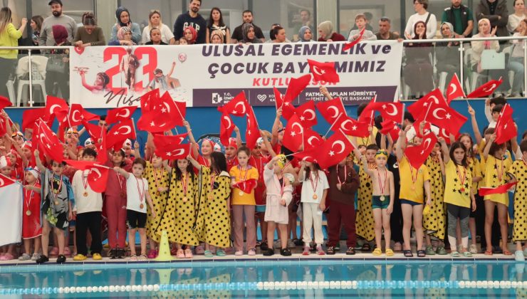 İzmit Belediyesinden 23 Nisan’a özel yüzme yarışı coşkusu