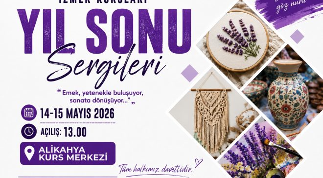 İZMEK Alikahya Kurs Merkezi’nde yılsonu sergisi heyecanı
