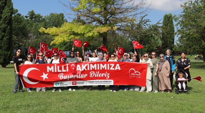 Sağlıklı yaşam yürüyüşünde A Milli Takım’a tam destek