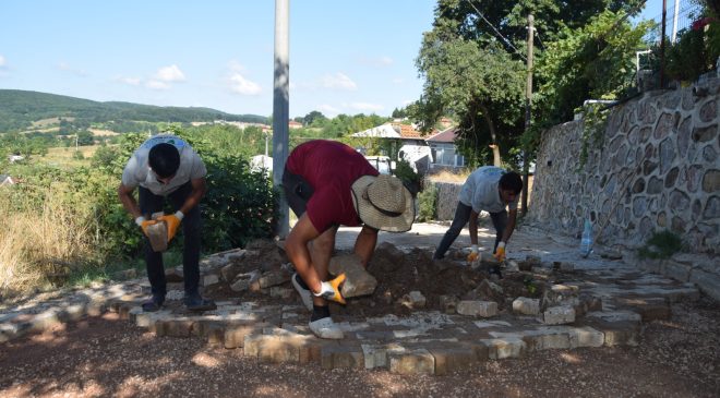 Ambarcı Mahallesi’nde parke yol onarımı tamamlandı