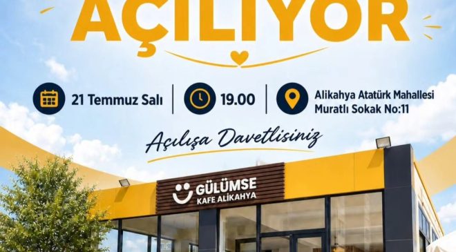Gülümse Kafe Alikahya hizmete açılıyor