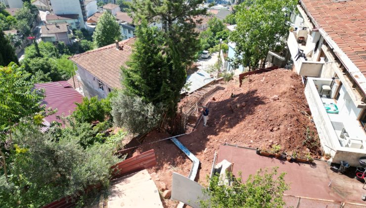 Serdar Mahallesi’ne yeni merdiven ve istinat duvarı