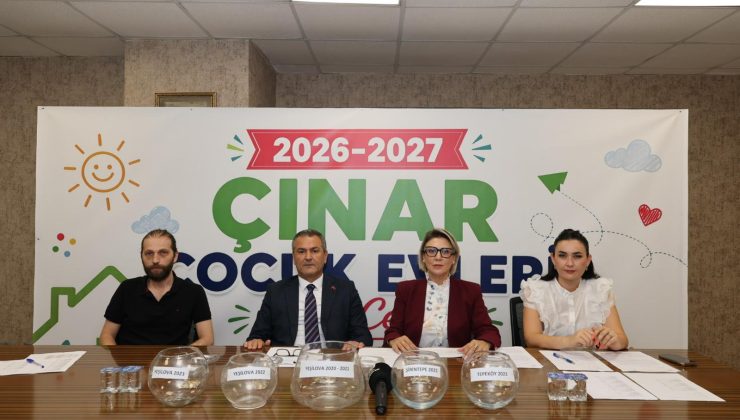 3 Çınar Çocuk Evi için kura çekimi gerçekleştirildi