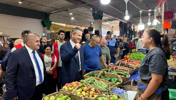 Başkanvekili Lütfü Obuz’dan Doğu Kışla Pazarı’na ziyaret
