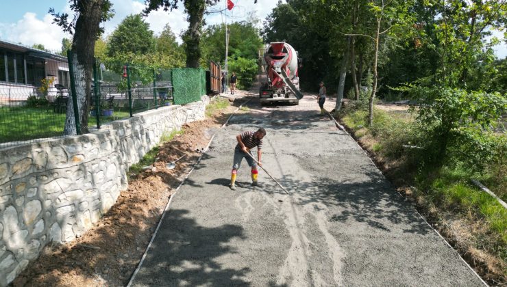 İzmit Belediyesi, Dağköy’de ulaşımı beton yolla güçlendirdi