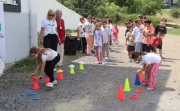 Kabaoğlu Mahallesinde çocuklar doyasıya eğlendi